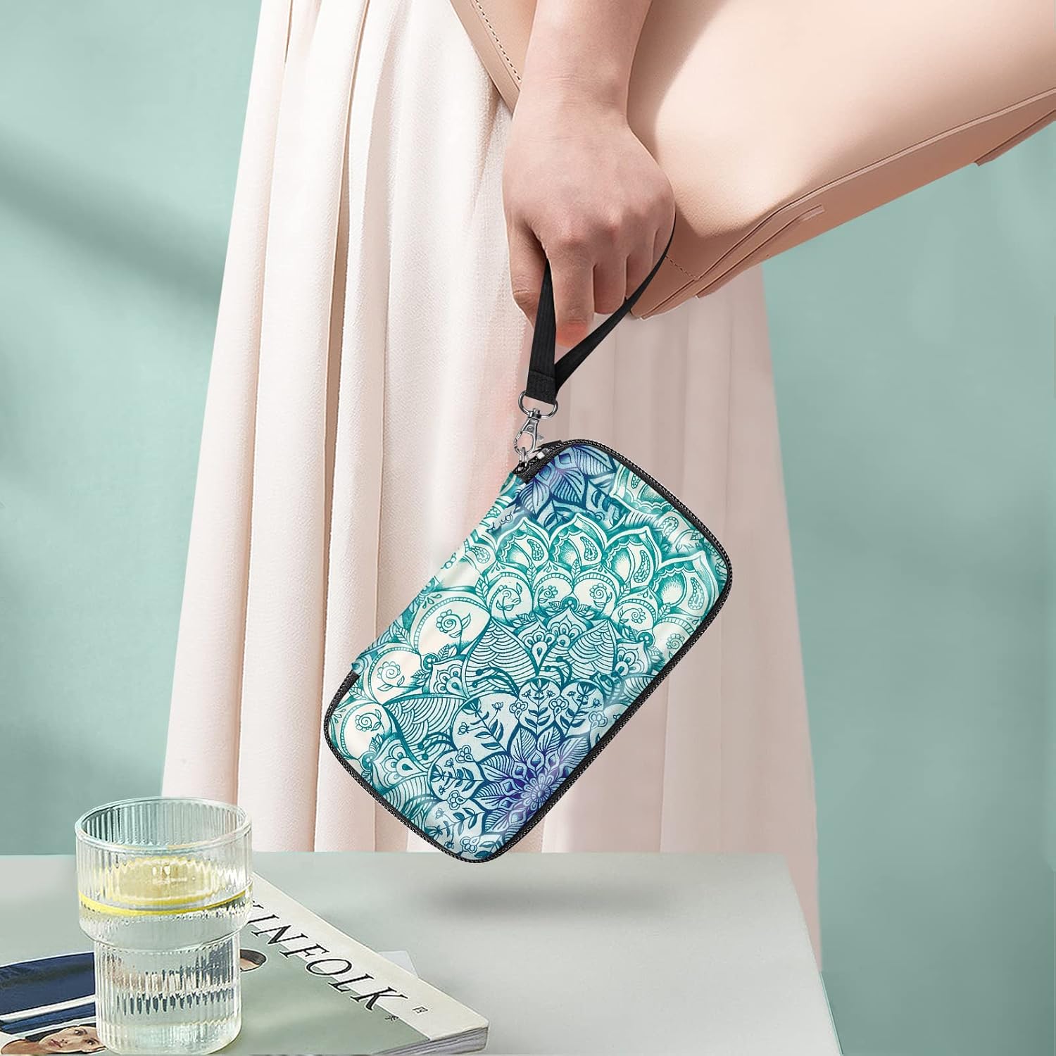 Thumbnail 6 de FINTIE Tasche für Kodak Fotodrucker – Hartschalen Tragetasche für Kodak Mini 2 / Step / HD / Smile / Printomatic (Smaragdblau)