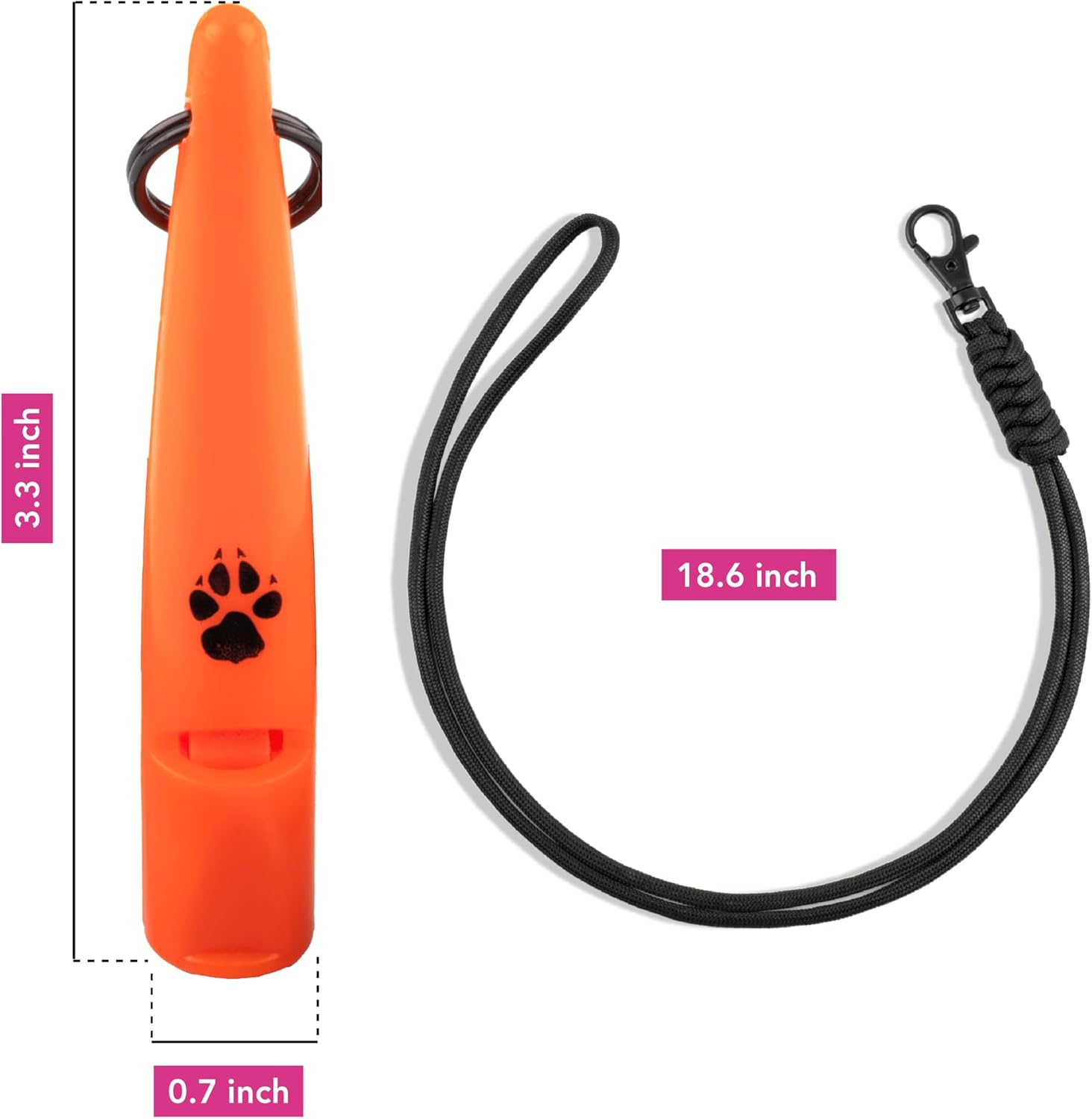 Detalle de TDL Gun Dog Training Whistle with Lanyard – Loud, Far-Reaching Recall for Most Breeds