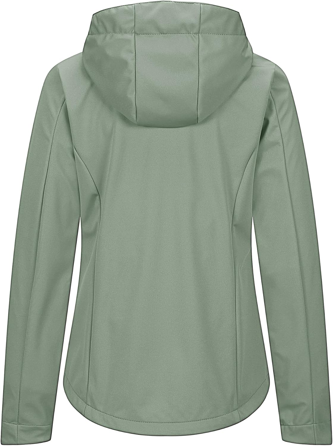 Detalle 2 de 33,000ft Damen Softshelljacke mit Kapuze – wasserdichte, winddichte Übergangsjacke fürs Laufen, Radfahren & Wandern