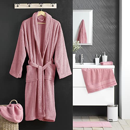 Detalle 2 de Douceur d'Intérieur Peignoir de Bain 100% Coton – Tendresse Bois de Rose