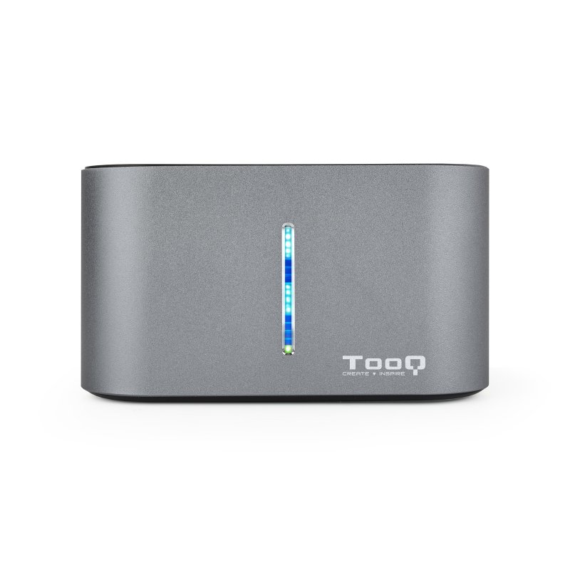 Detalle 2 de Tooq TQDS-805G: Docking Station dual bay SATA para 2.5"/3.5" con clonación sin PC