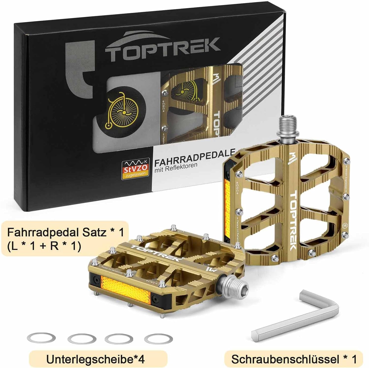 Thumbnail 6 de toptrek Fahrradpedale CNC Aluminium 200 g