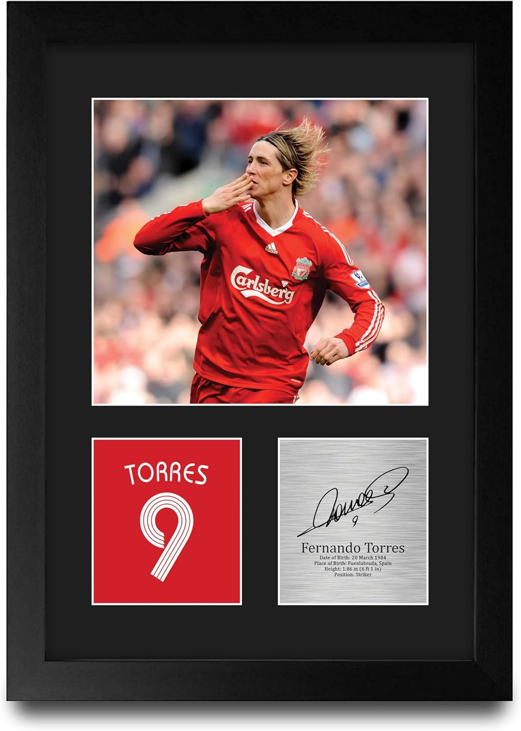 Thumbnail 2 de HWC Trading Fernando Torres Liverpool A4 portrait signed autograph picture gift