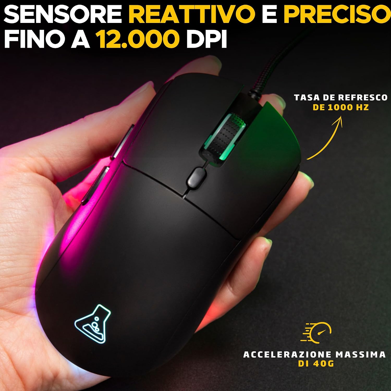Thumbnail 2 de The G-Lab Kult Cobalt mouse gaming 12800 DPI