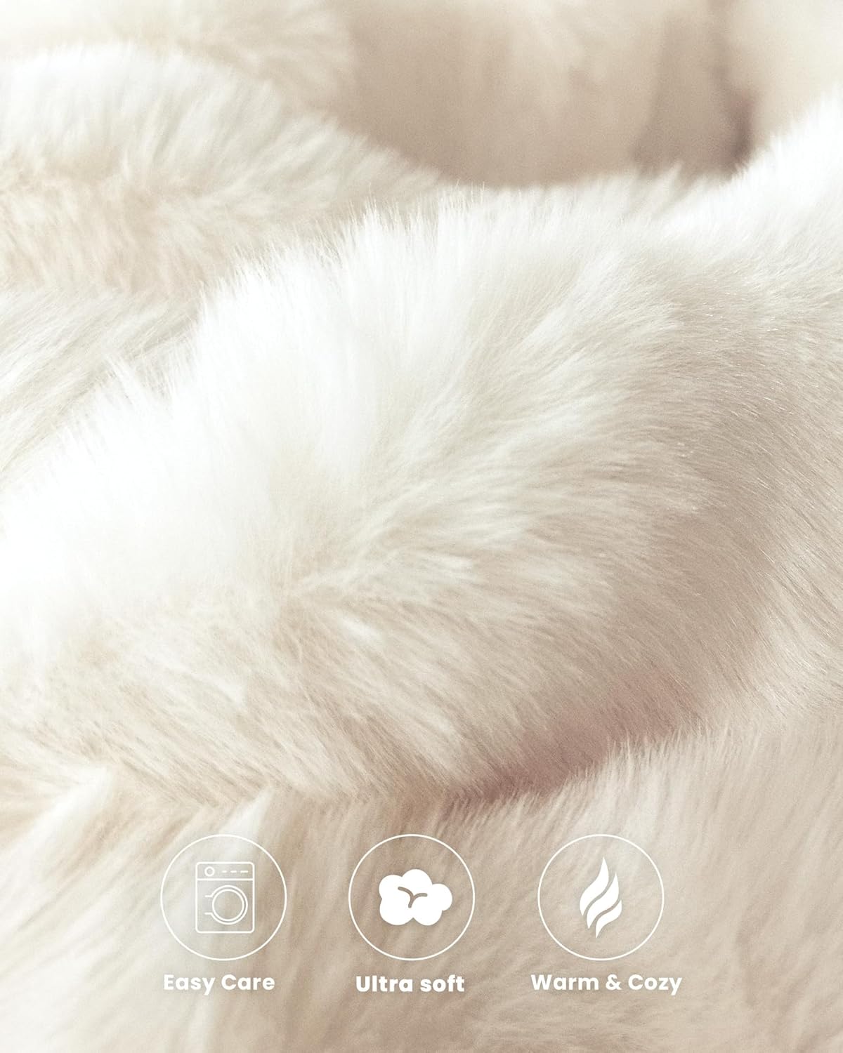 Thumbnail 5 de blunique Ultra Soft Faux Fur Throw Blanket 50x60