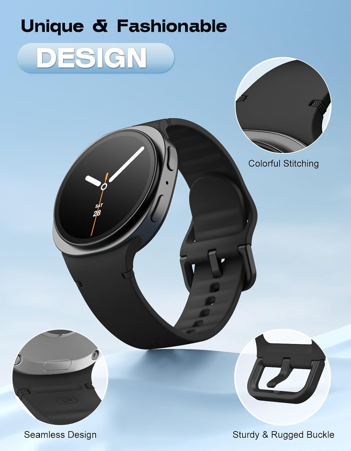 Thumbnail 2 de MoKo Sport Strap for Samsung Galaxy Watch 8 44mm