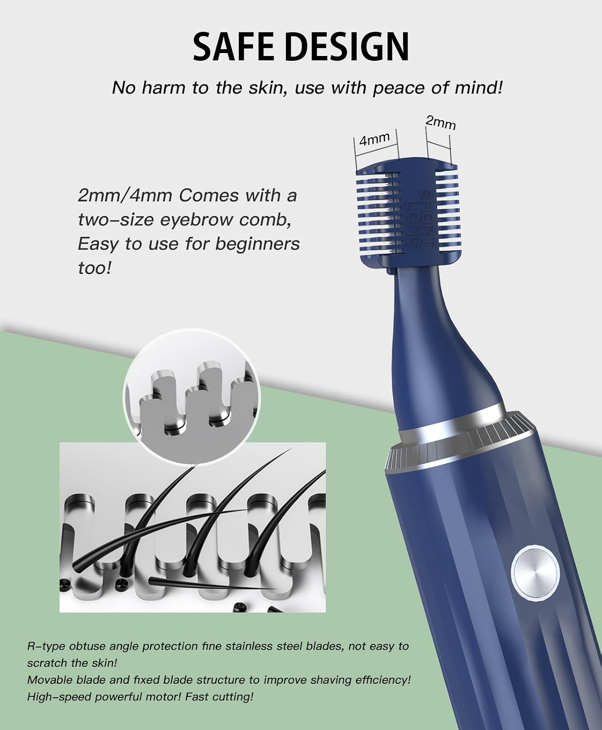 Thumbnail 6 de TXWDFHL Rechargeable Nose and Ear Hair Trimmer with LED Display, 2 Heads