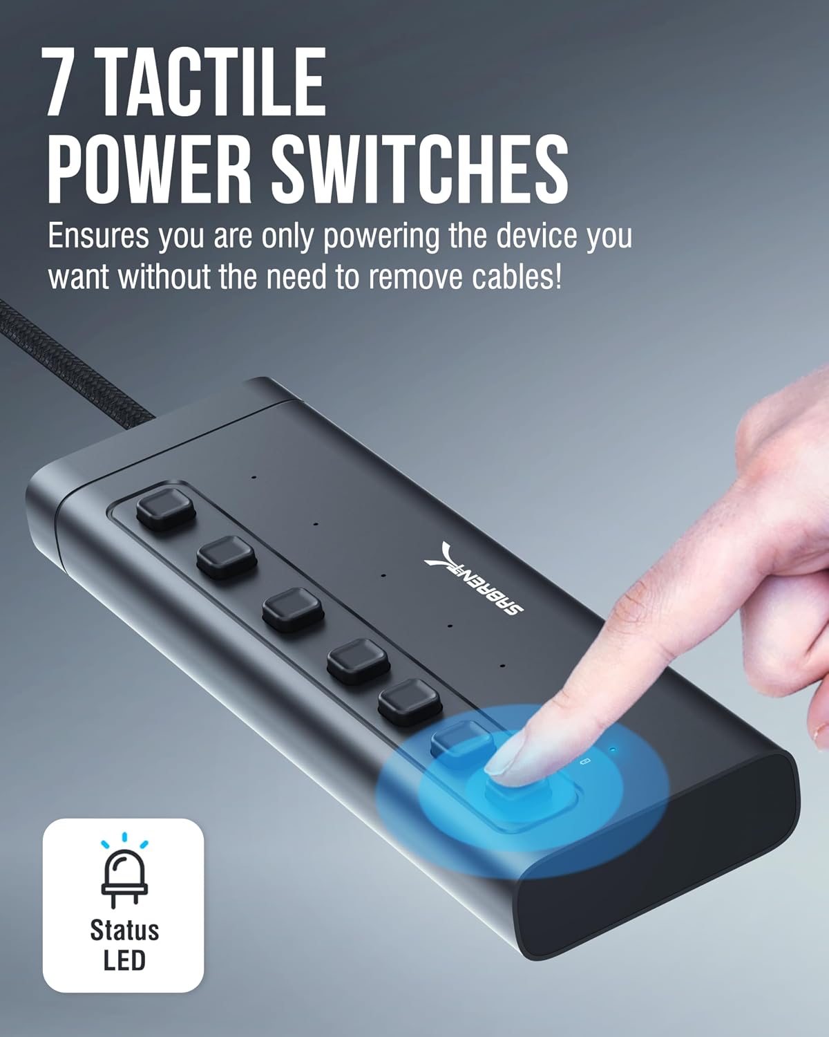 Thumbnail 6 de Sabrent HB-3A4C Powered USB Hub