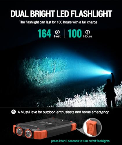 Thumbnail 6 de BLAVOR 10,000mAh Solar Power Bank with 20W USB-C Fast Charging and Dual Flashlights