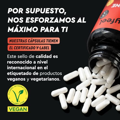 Detalle 2 de L-Taurina Pura 1000mg - Energía Vegana 💪 210 Cápsulas