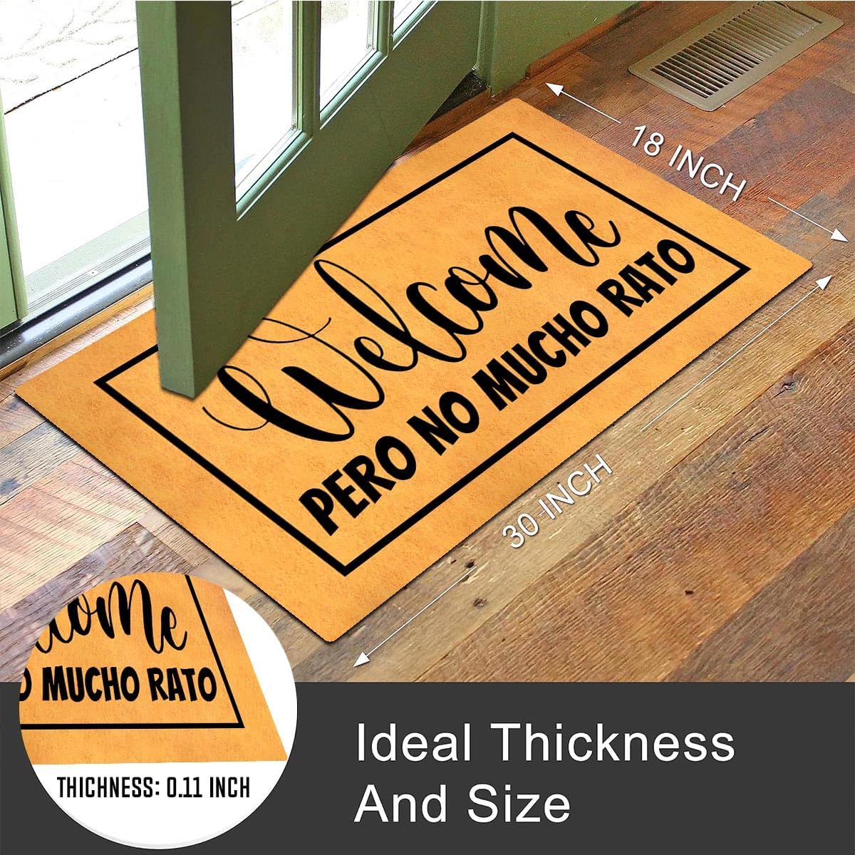 Detalle 2 de MELODADDY Doormat 30 x 18 inches
