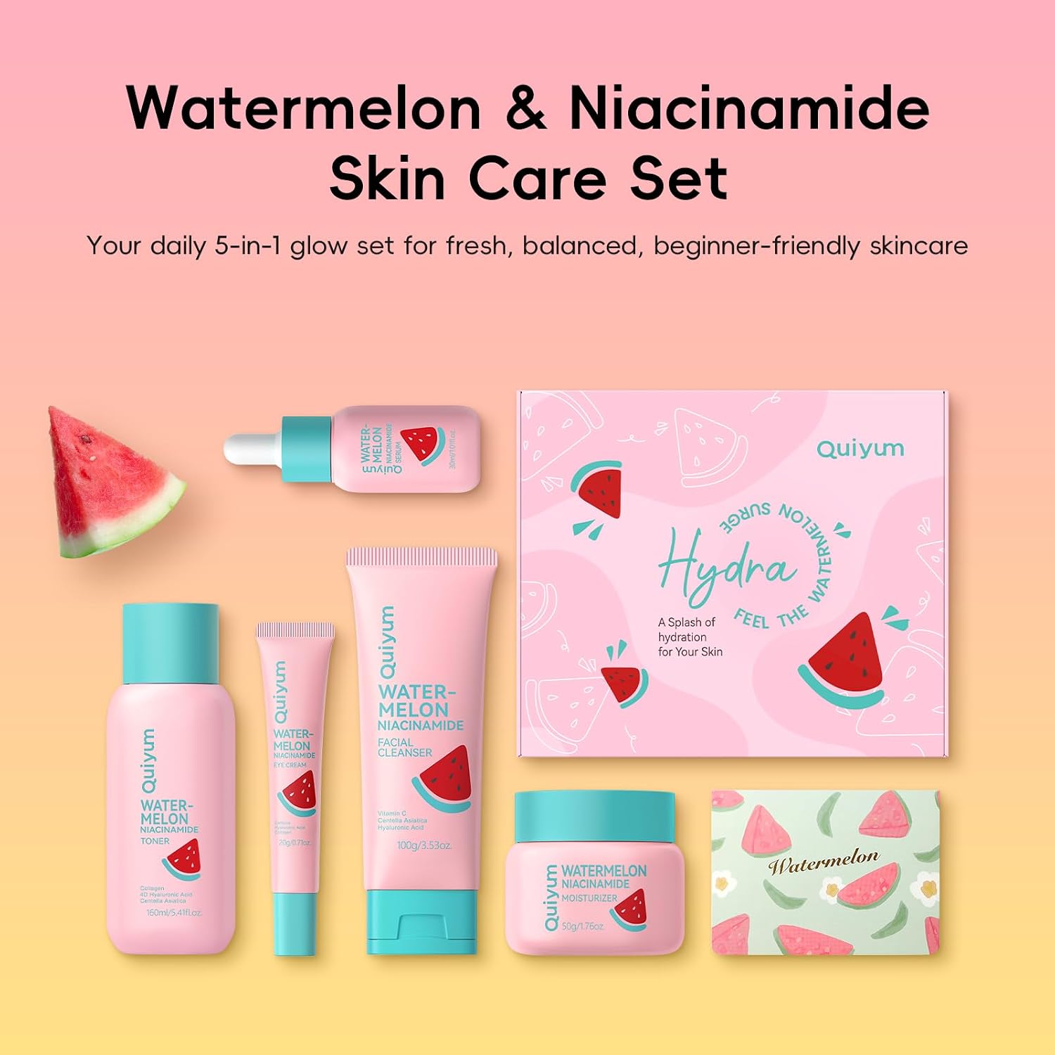 Detalle 2 de QUIYUM Set de cuidado facial 5 pasos 🍉