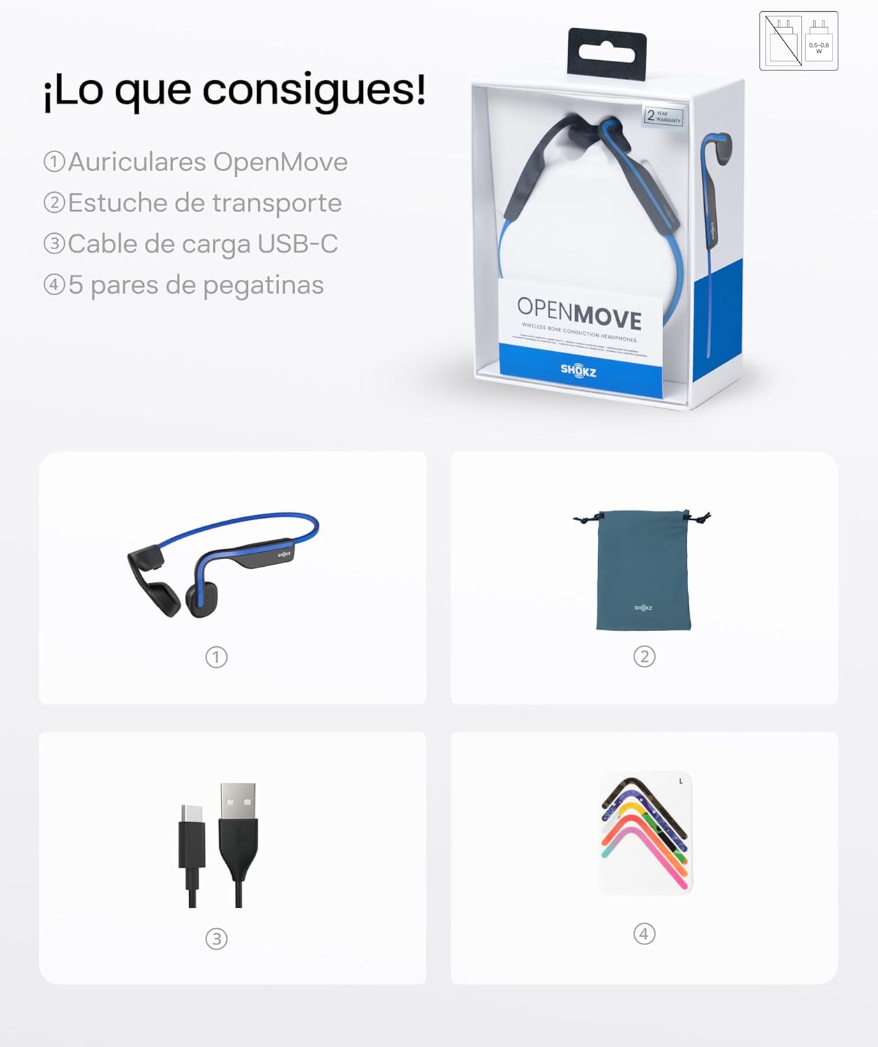 Thumbnail 8 de SHOKZ OpenMove Auriculares inalámbricos deportivos resistentes💧