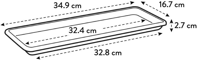 Detalle de elho Barcelona Balkonkasten Untersetzer 40 cm – Pistazien Grün