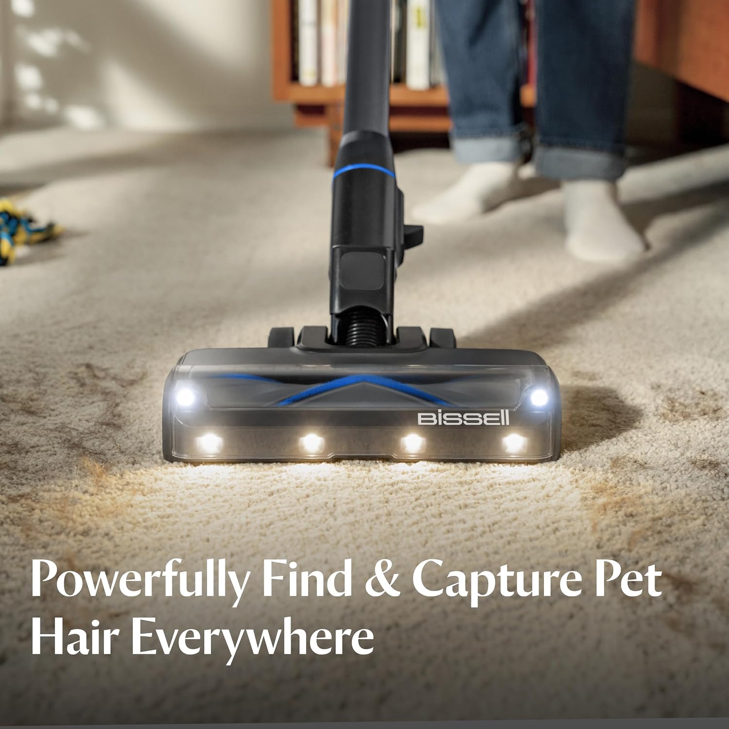 Detalle de Bissell PowerClean FurGuard 4039 Cordless Stick Vacuum, 280W, Self-Standing