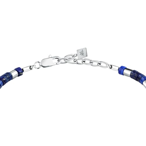 Detalle de Morellato Bracciale Uomo in Acciaio con Lapislazzuli – Collezione Pietre, S1736