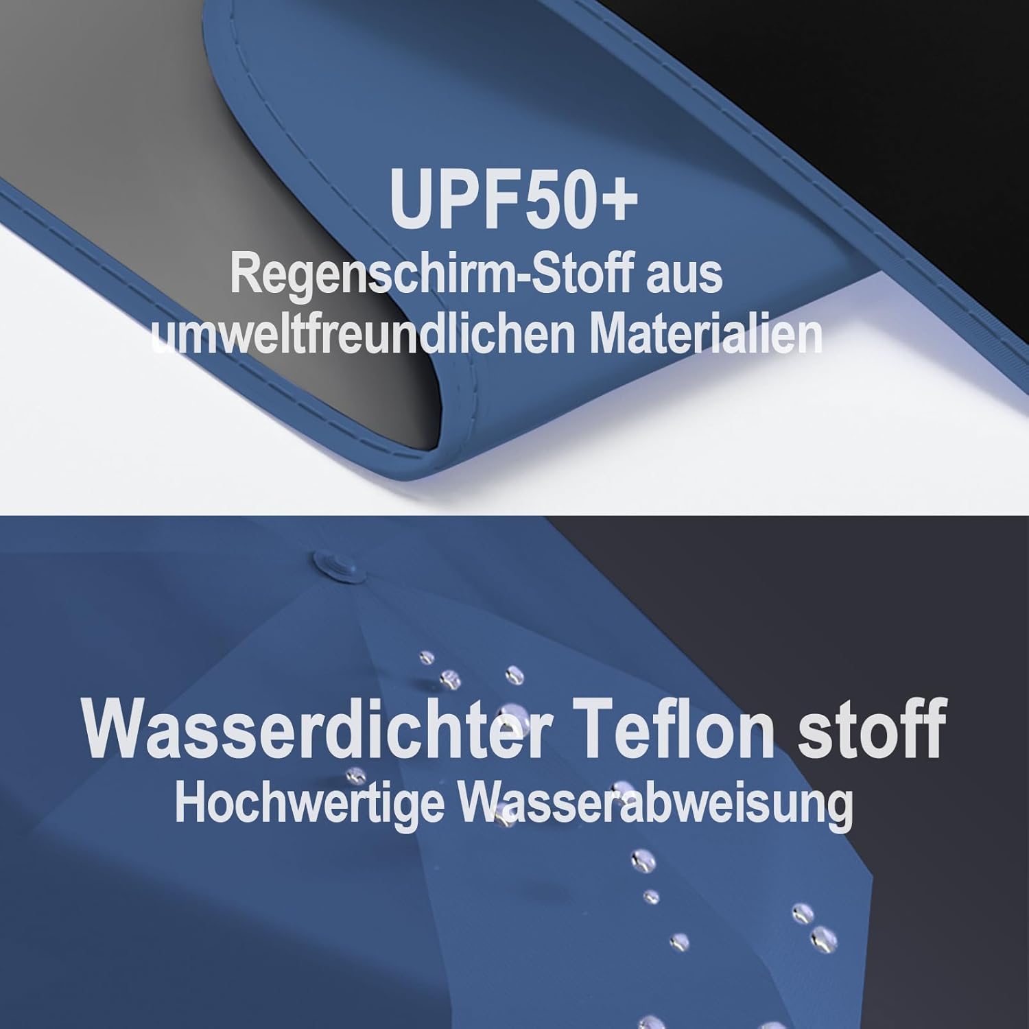 Detalle de Copulan Kompakter Mini-Reiseschirm – ultraleicht, umweltfreundlich und zuverlässig