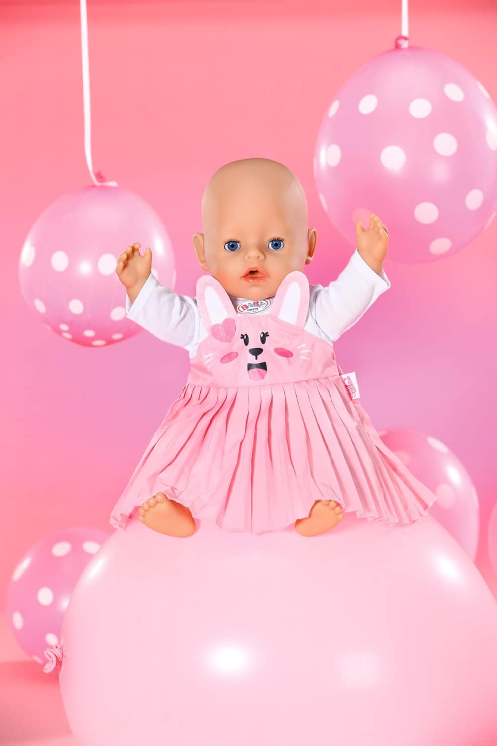 Detalle de Baby Born Robe de Lapin pour poupées 43 cm – Ensemble complet avec robe, haut à manches longues et cintre