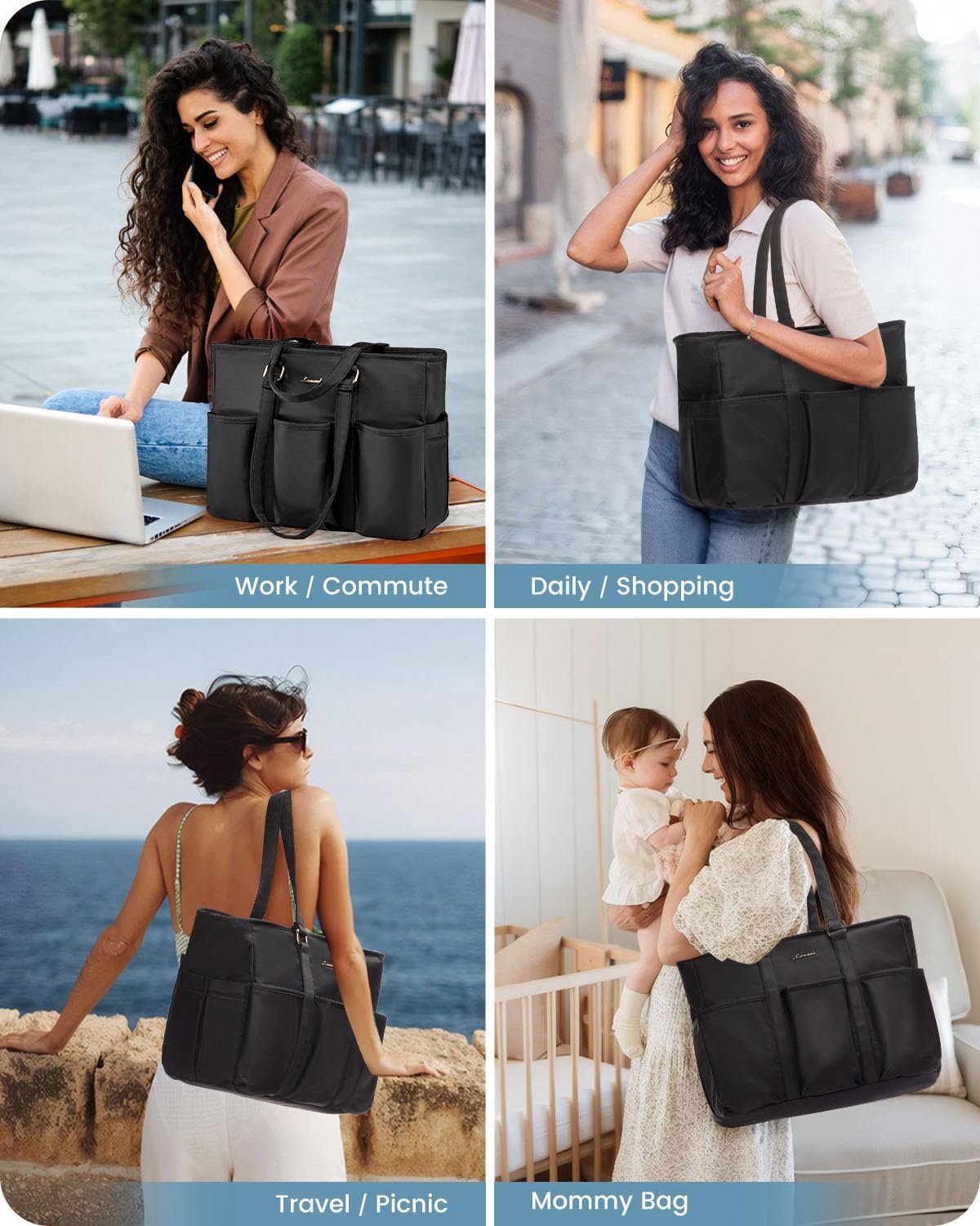 Thumbnail 6 de LOVEVOOK Laptop Tote Bag