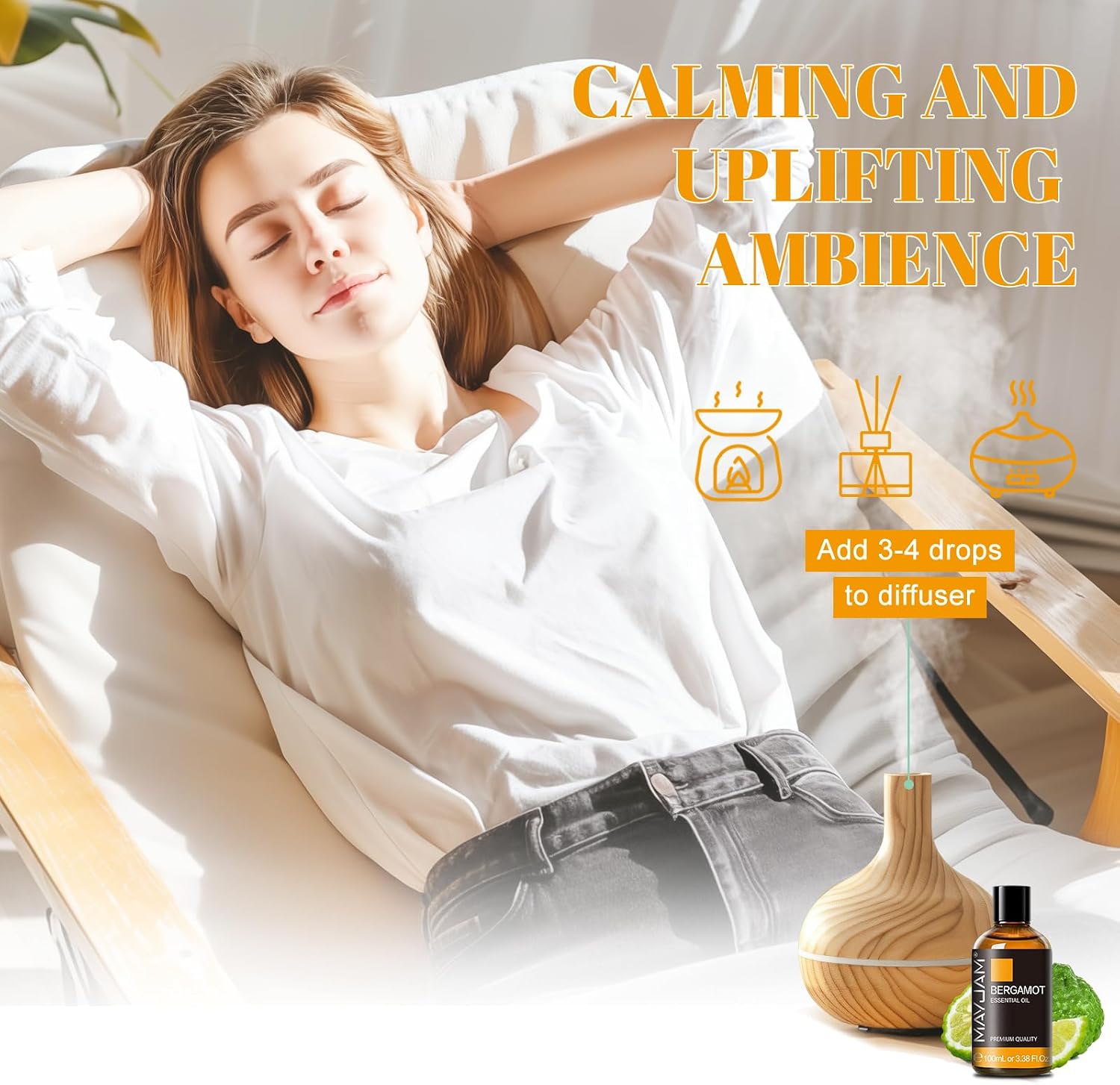 Thumbnail 3 de MAYJAM Bergamot Essential Oil 3.38 FL OZ