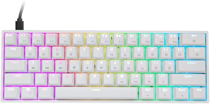 EPOMAKER SKYLOONG GK61 SK61 Teclado Óptico 60% RGB ⌨