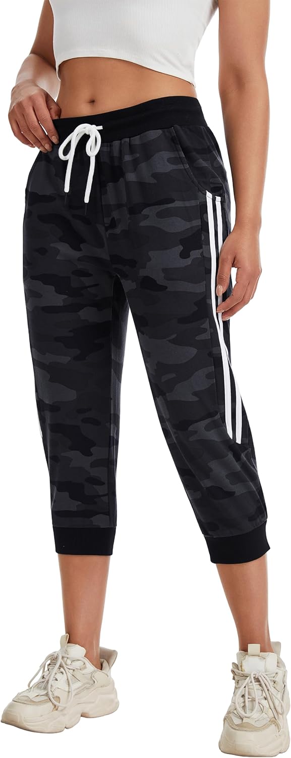 Thumbnail 6 de SPECIALMAGIC Women's Capri Pants Cropped Joggers with Pockets – Elastic Waist Drawstring