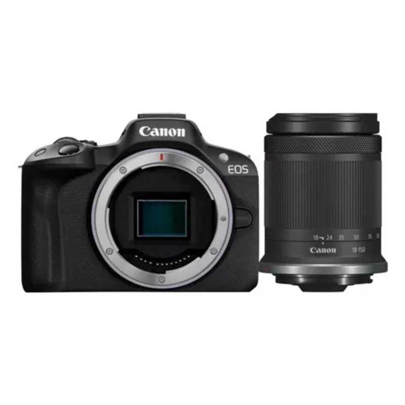 Detalle de Canon EOS R50 APS-C 24,2 MP con RF-S 18-150 mm: versátil y conectada para crear