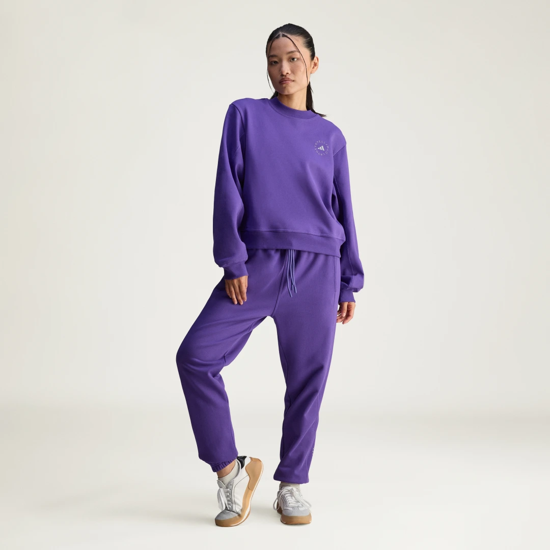 Detalle de Sudadera adidas by Stella McCartney Regular en color violeta