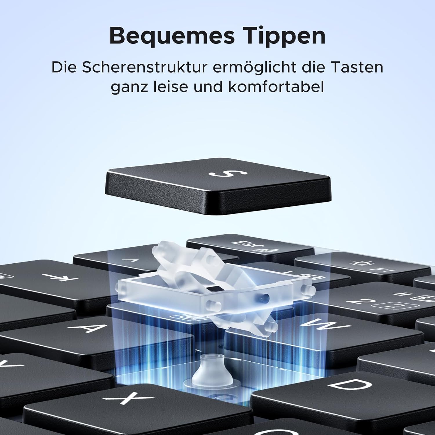 Detalle de UGREEN Bluetooth Tastatur 500 mAh ⌨