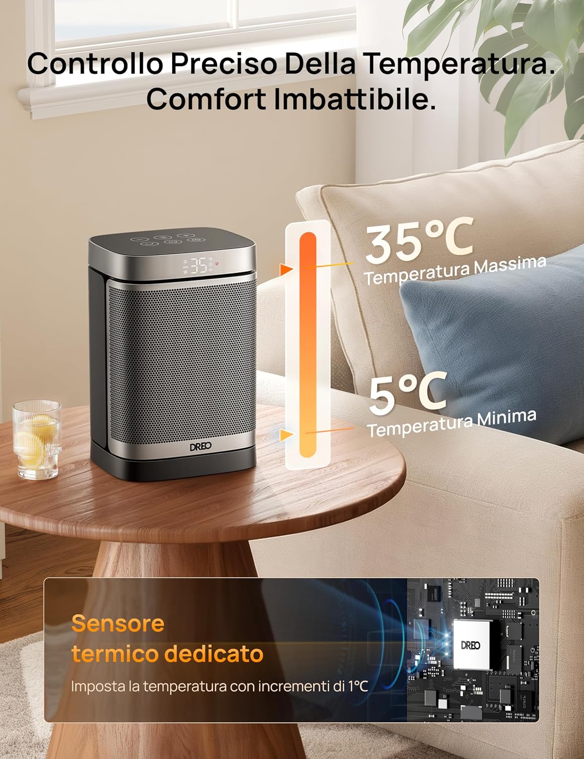 Thumbnail 5 de Dreo Riscaldatore intelligente per ambiente 70°