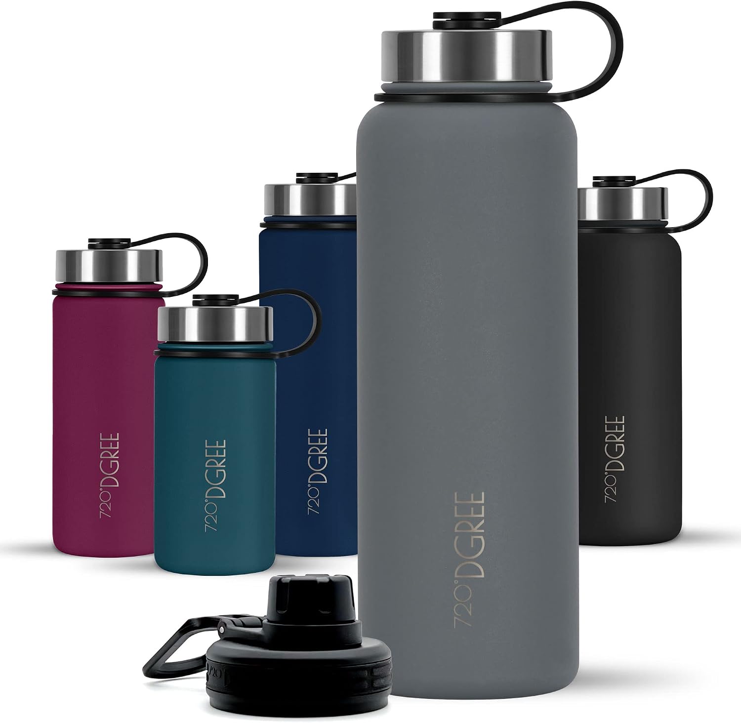 Thumbnail 6 de 720°DGREE noLimit Borraccia termica doppia parete in acciaio inox (410–1200 ml) con tappo sportivo