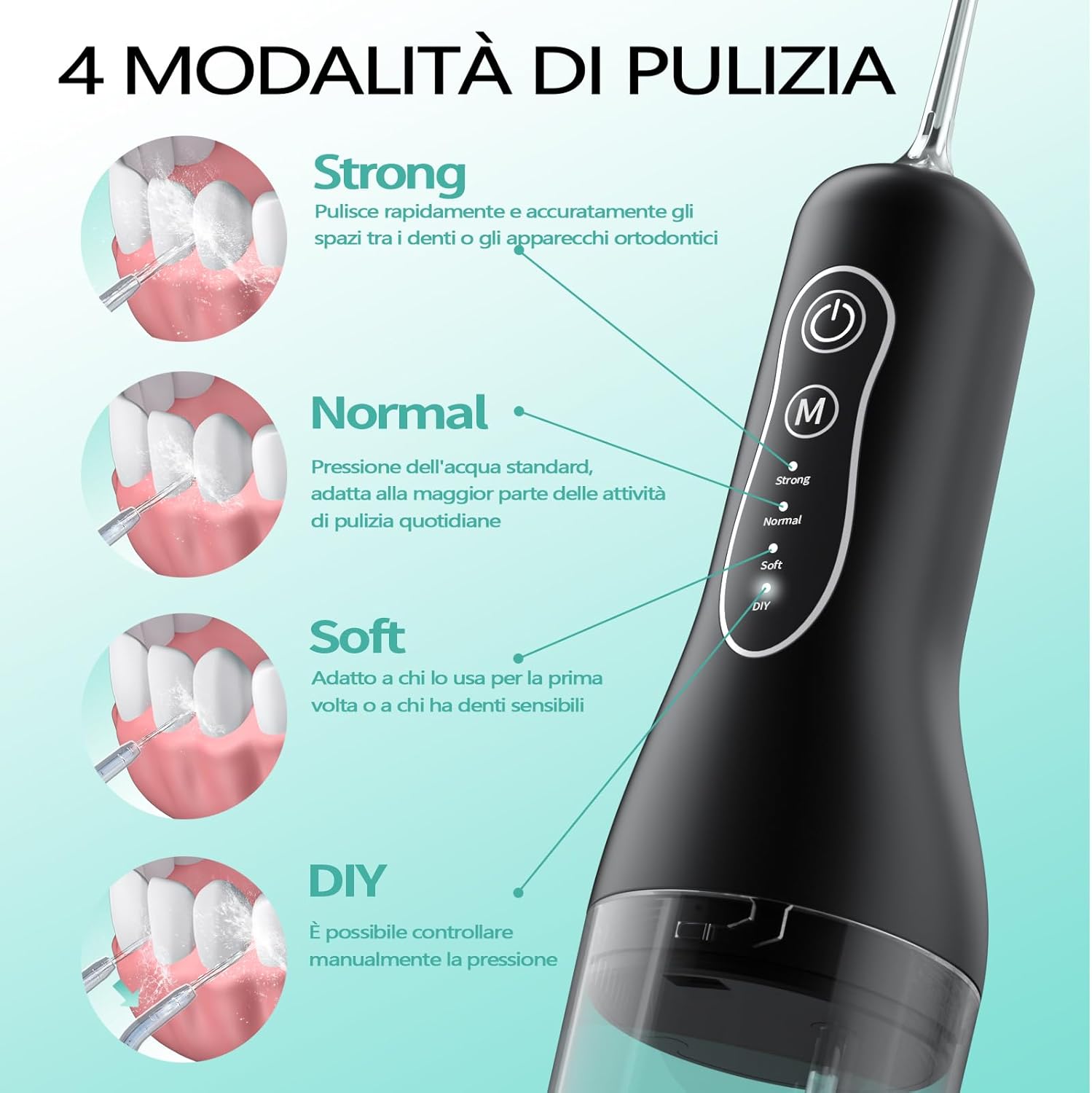 Detalle de Idropulsore Dentale Portatile 260 ml 40 giorni
