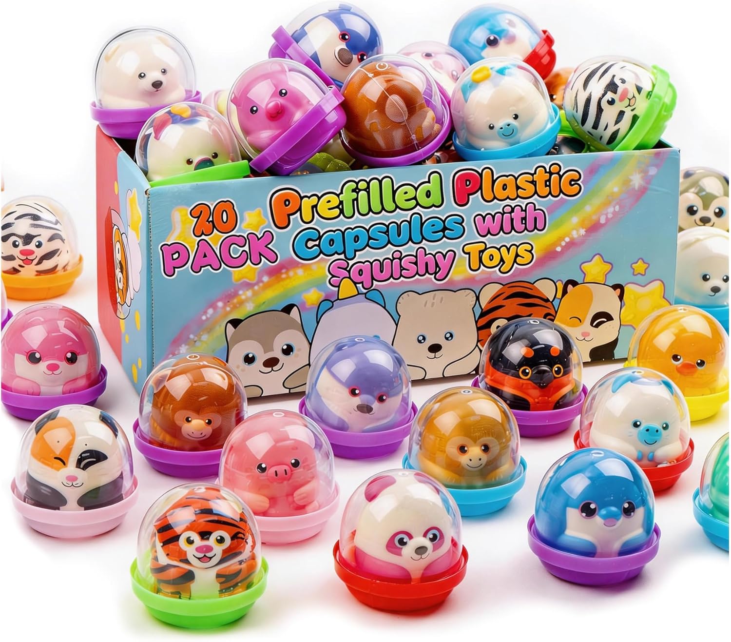 Thumbnail 6 de KissFree 40-Pack Slow Rising Squeeze Toys (2-Inch Capsules), Kids Party Favor Squishies