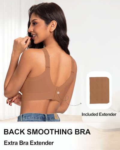 Detalle de HOWIN soutien-gorge sans armature grande taille, bande jelly 360° et dos en U