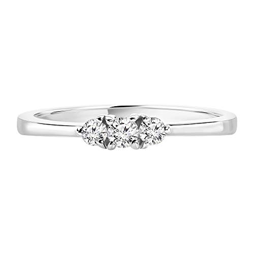 Thumbnail 2 de MIORE anillo trilogy en oro blanco 18 kt (750) con tres diamantes naturales de 0,15 ct
