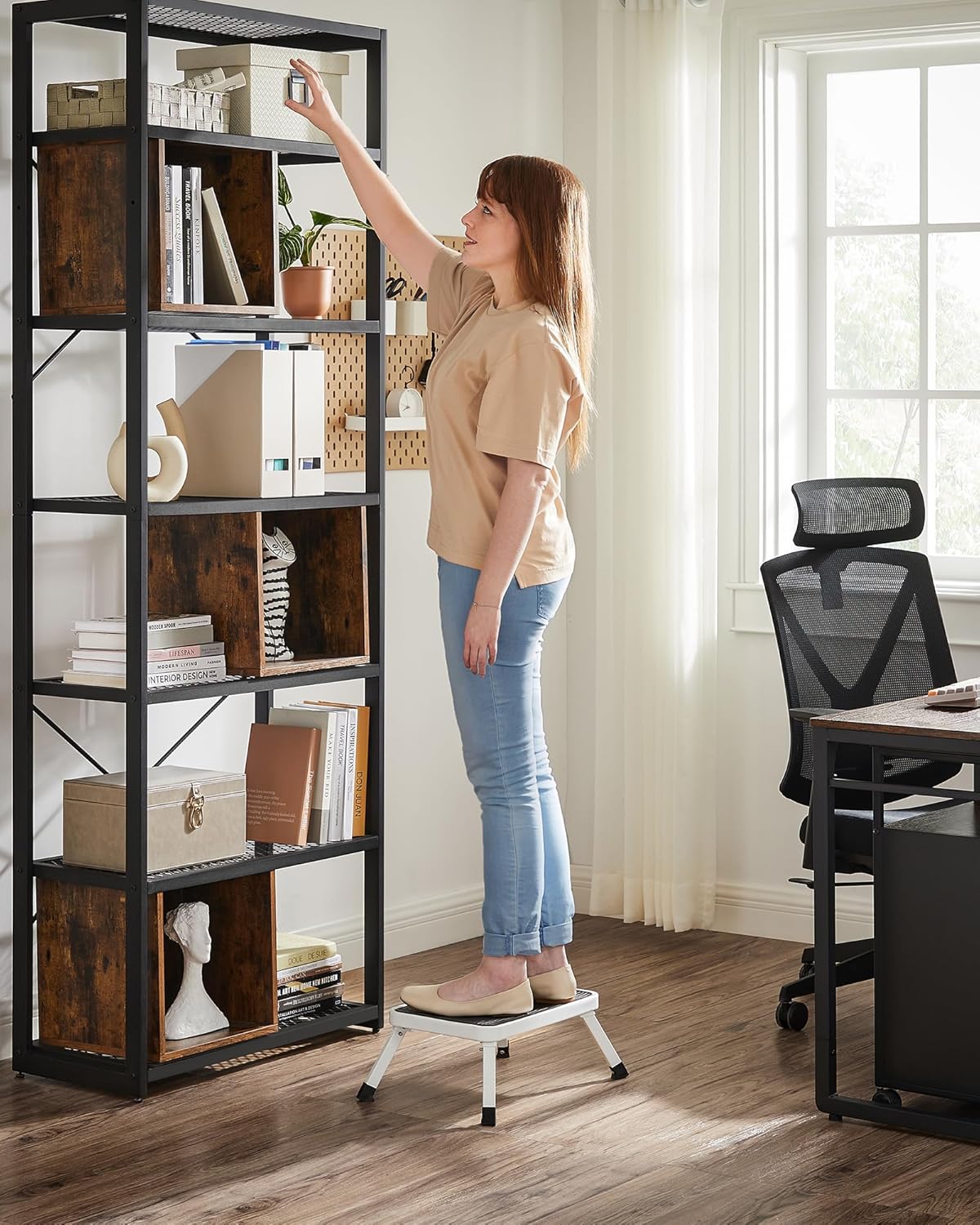 Thumbnail 2 de SONGMICS GSL01WT marchepied pliable 17,5 cm