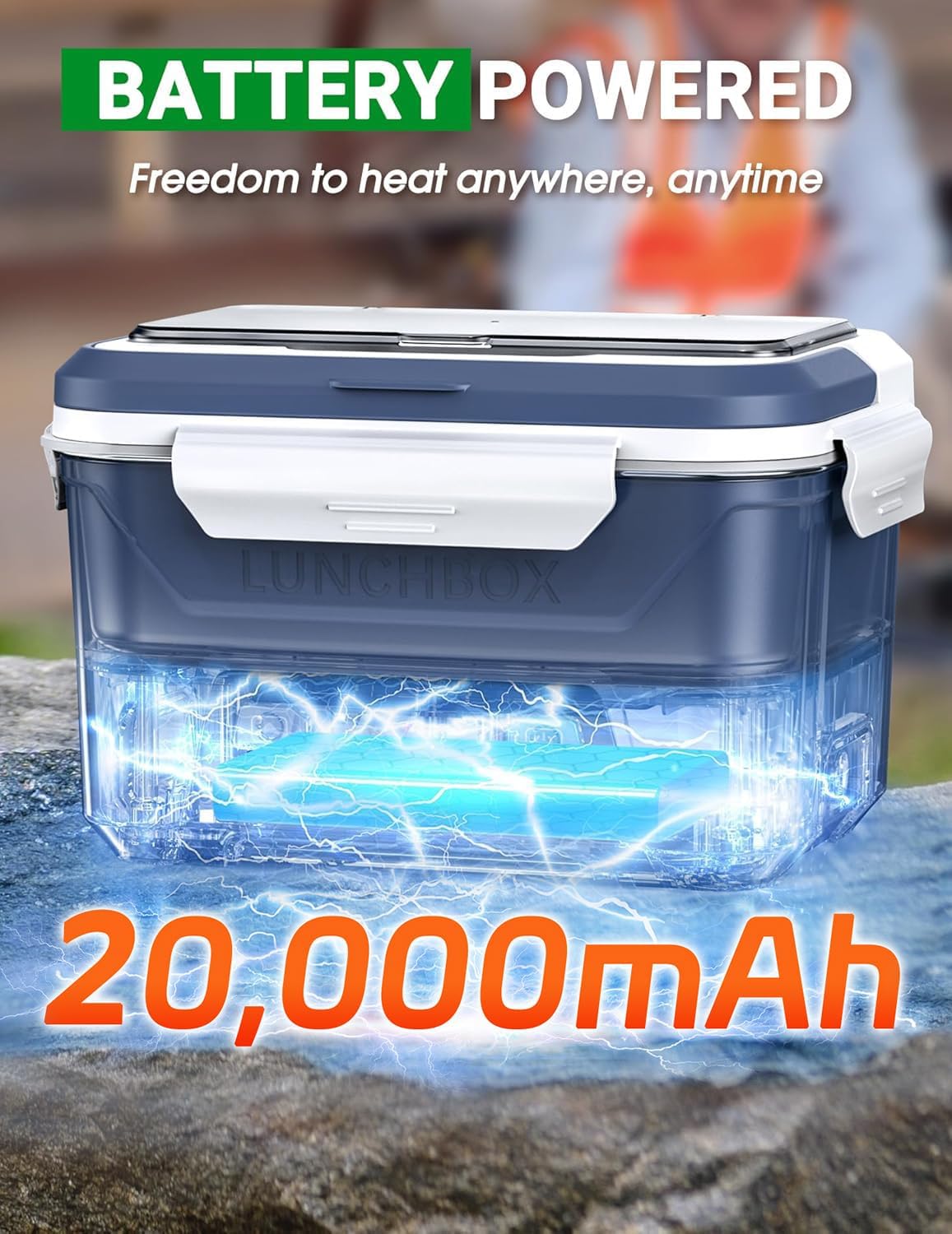 Thumbnail 1 de Docusvect Rechargeable Heated Lunch Box 1.3L 🍱