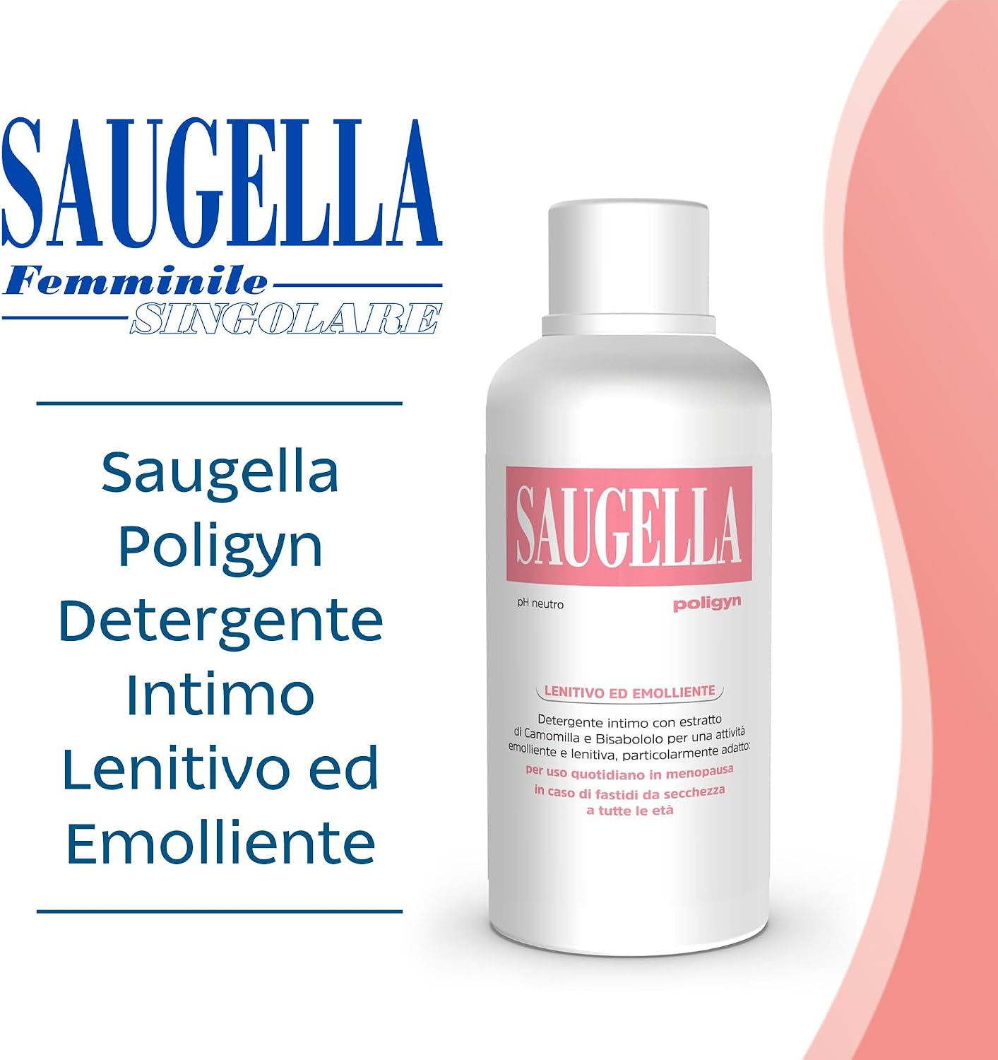 Detalle 2 de Saugella Poligyn Detergente intimo emolliente 2×750 ml