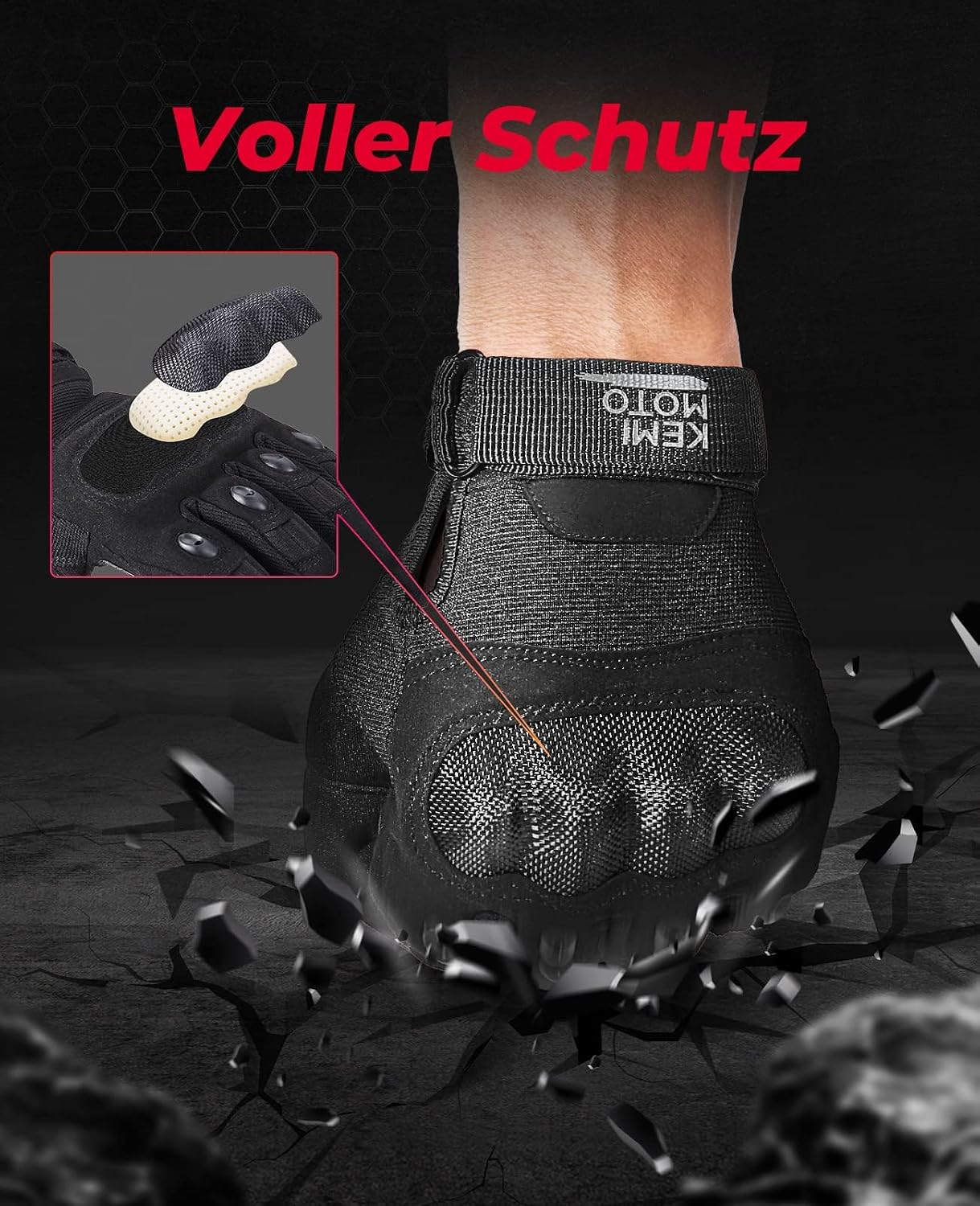 Detalle de KEMIMOTO Taktische Handschuhe Vollfinger