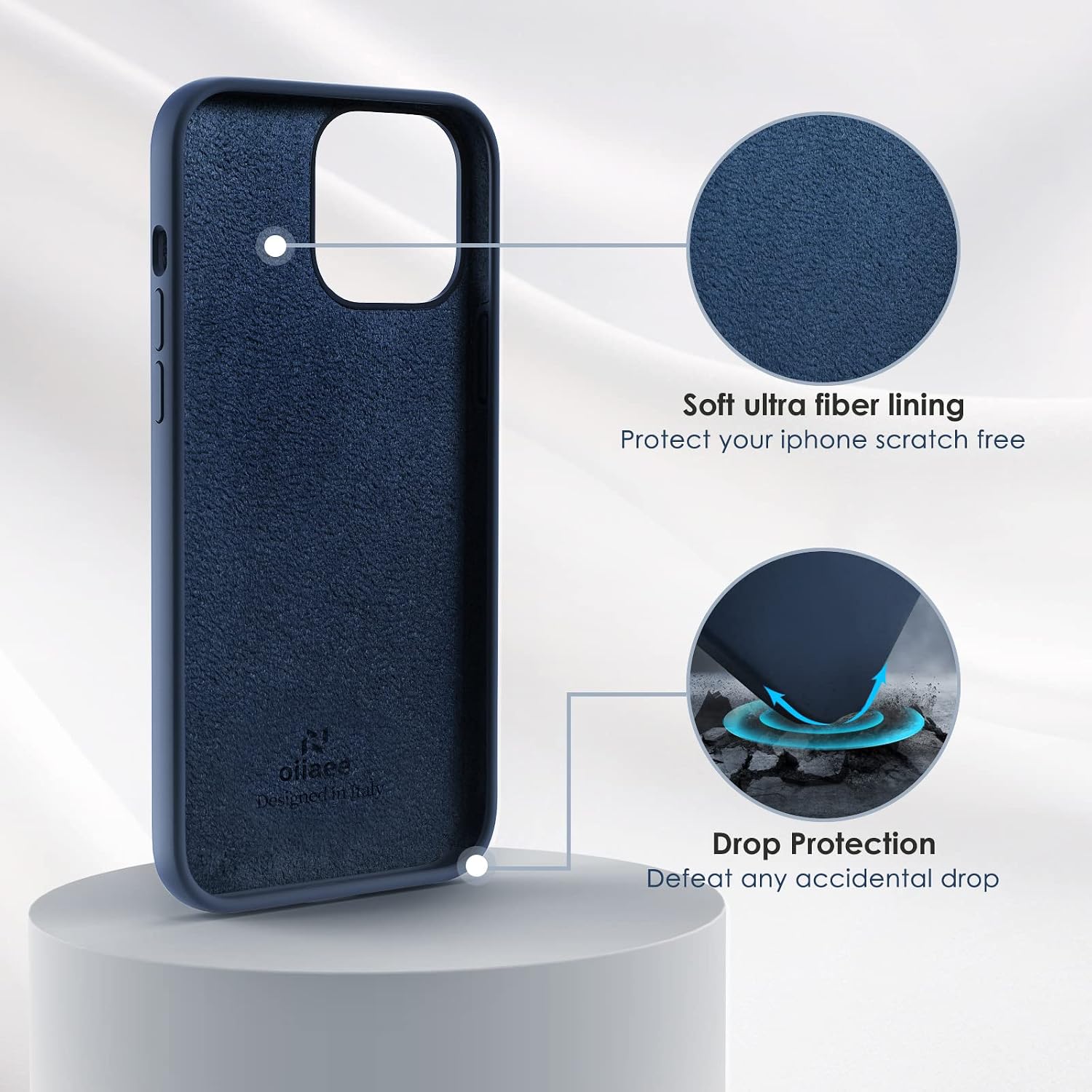 Detalle 2 de OIIAEE Silicone Case for iPhone 13 Pro Max 6.7 inch