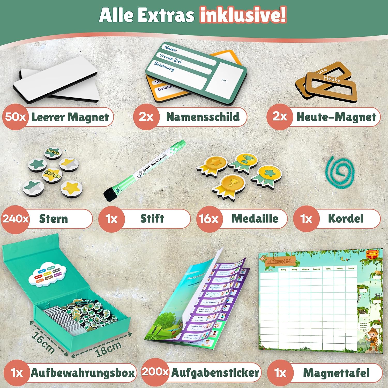 Thumbnail 3 de LOGIME Belohnungstafel 200 Aufgaben 📋