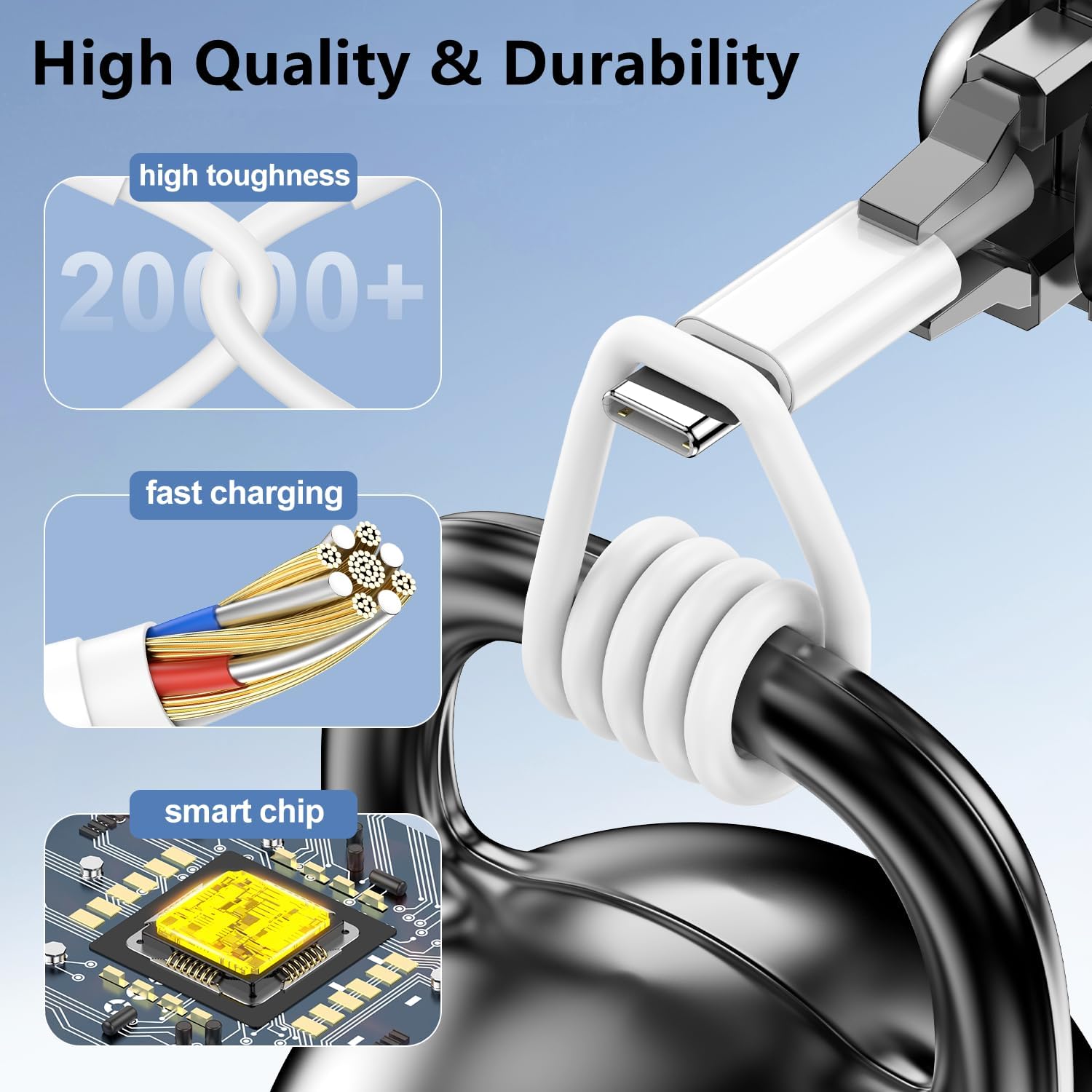Thumbnail 3 de 3ft Carplay Charger Cable for iPhone