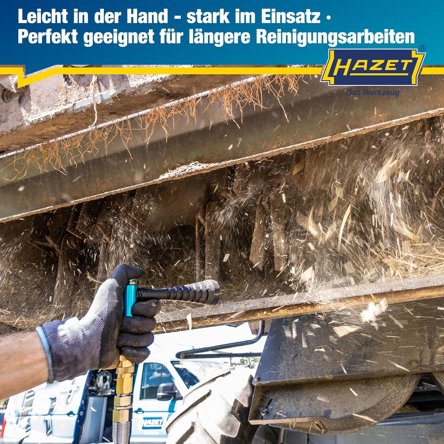 Thumbnail 2 de HAZET Turbo Druckluftpistole 9040T-1 – Verwirbelungsdüse, 6 Bar Betrieb, ergonomischer Griff