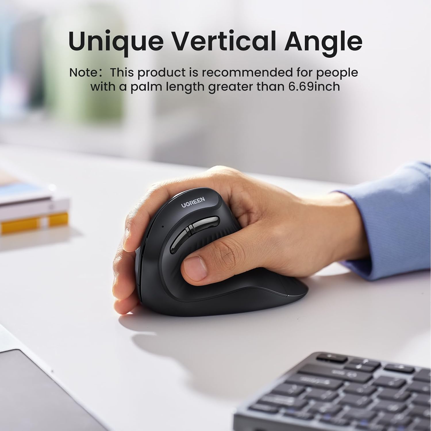 Detalle 2 de UGREEN Vertikale Ergonomische Maus 57°