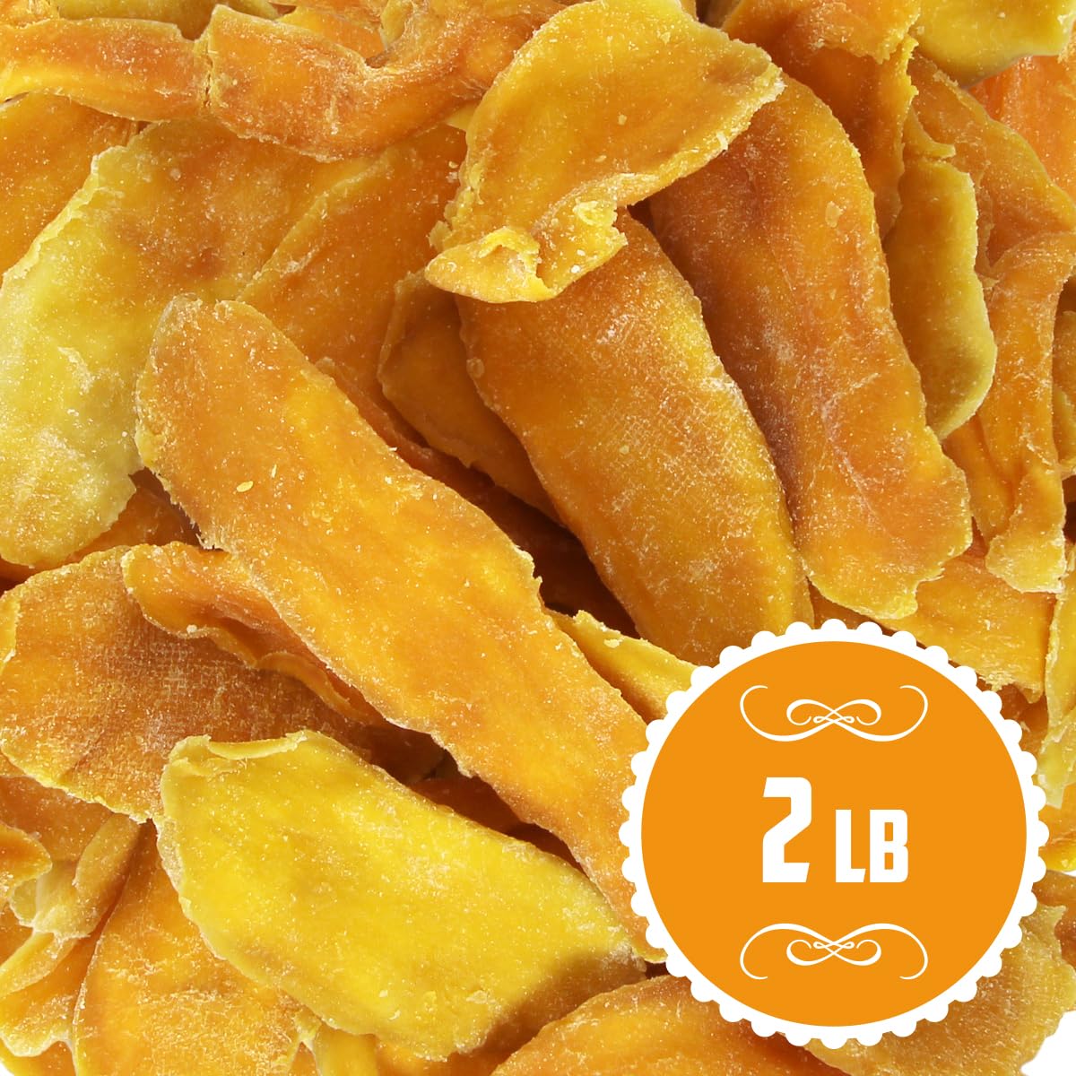 Detalle 2 de TIVOZY Dried Mango Slices, 2-Pound Soft and Chewy Fruit Snack