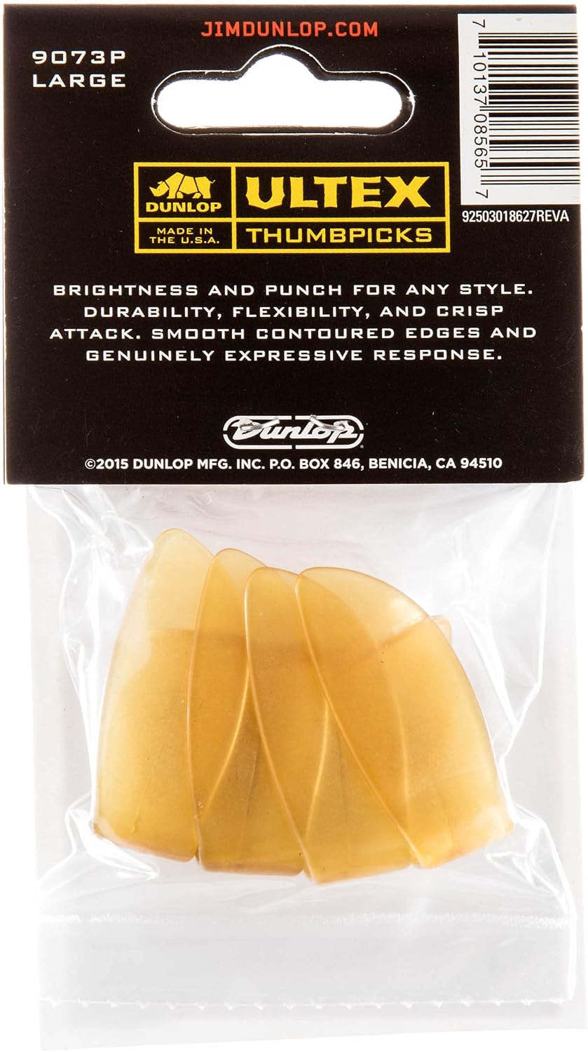 Detalle de Jim Dunlop 9073P Ultex – kostki kciukowe do gitary, Large, 4 szt.