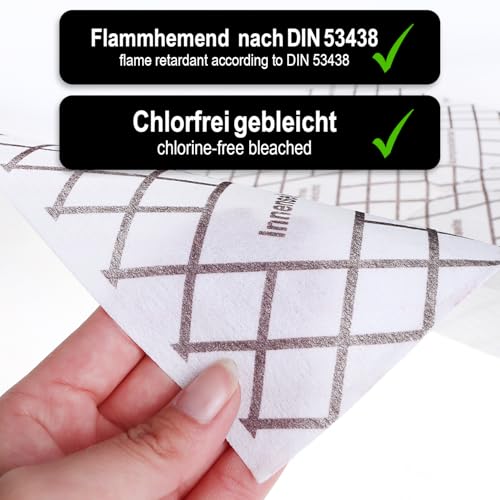 Detalle de COM-FOUR 4x Filtro di aspirazione piatto per cappa aspirante – 57 × 47 cm, tagliabile, indicatore di saturazione