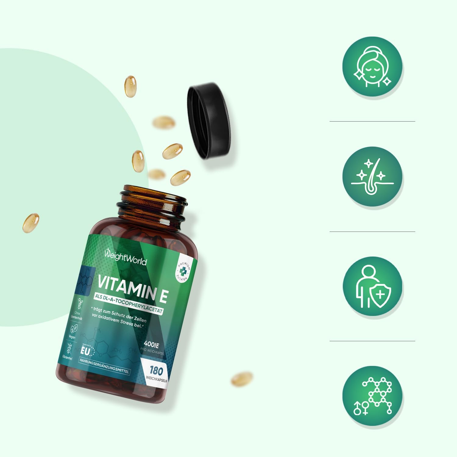 Thumbnail 5 de WeightWorld Vitamin E 400 IE 180 Kapseln 💊