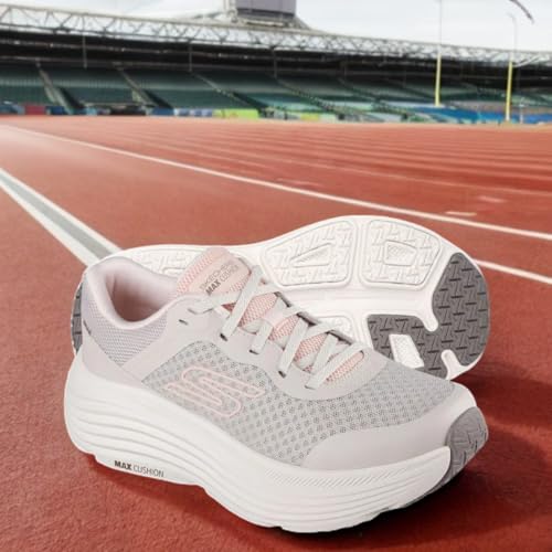 Detalle 2 de Skechers Donna Max Cushioning Endeavour Canova Trainers – Beige, tomaia in mesh