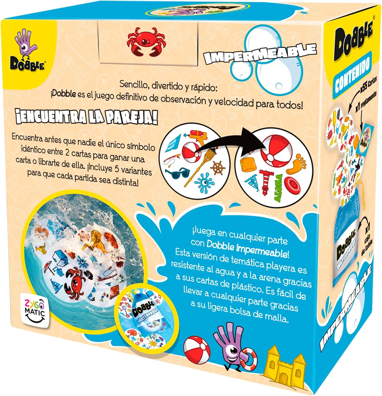Detalle 2 de Asmodee Dobble jeu de cartes 🎲